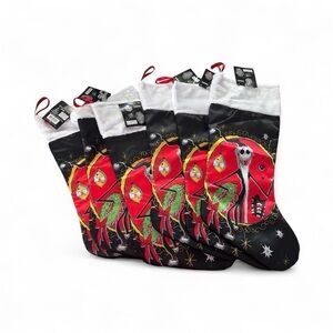 🎄 The Nightmare Before Christmas Jack Skellington Stockings (Set of 6) NWT